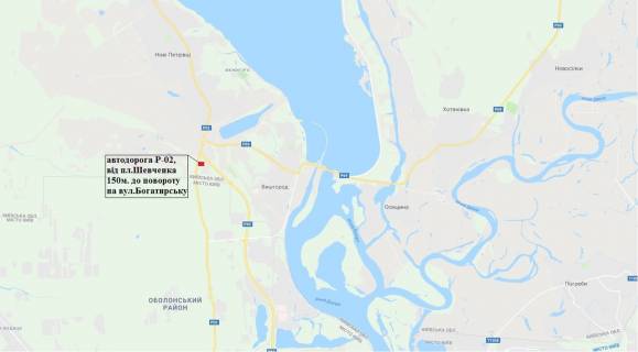 Billboard A in Vishgorod, 3х6  g.Vysgorod,doroga R-02,ot pl.Sevcenko 150 m. scheme