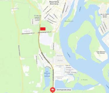 Billboard A in Kyiv st.Bogatyrskaa,za 100 m. posle povorota na g.Vysgorod, v napravleniii R-02 scheme