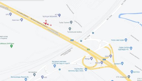 Billboard A in Kyiv, 6x3  Velika kil'ceva doroga , zulans'kij slahoprovid po napravlenu NOVUS, LERUA MERLEN scheme