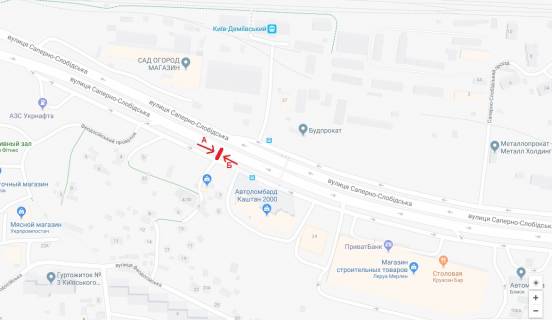 Prismatron, Prism A in Kyiv, 3х6   st. Saperno-Slobids'ka, 150m nadzemnogo pisohidnogo perehodu v napramku st. Kikvidze  PRIZMA - 394641 scheme