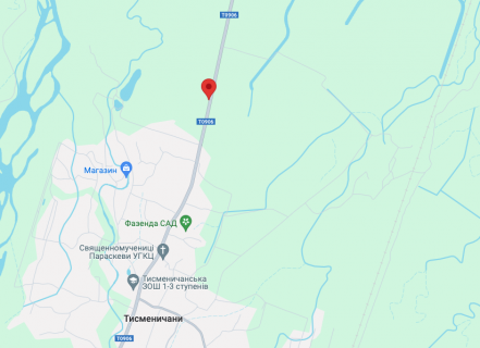 Billboard A in Tismenichani, 5х12  scheme