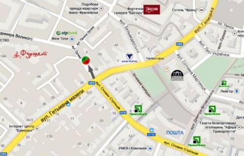 Citylight  in Ivano-Frankivsk, 1.8х1.2  Пилипа Орлика scheme