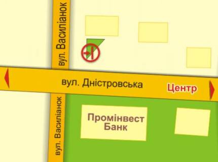 Citylight B in Ivano-Frankivsk, 1.8х1.2  Dnistrovs'ka scheme