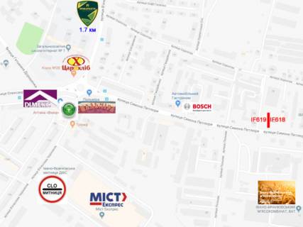 Billboard A in Ivano-Frankivsk, 3х6  Petluri scheme