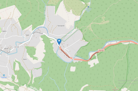 Billboard B in Polyanytsya, 3х6  selo Polanica scheme