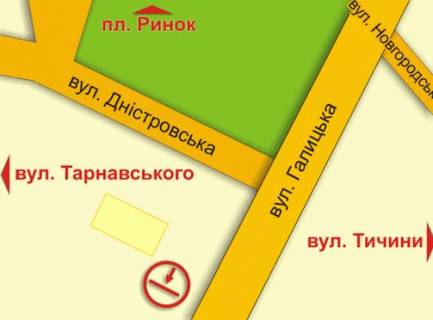 Citylight  in Ivano-Frankivsk, 1.8х1.2  Дністровська scheme