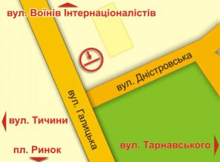 Citylight  in Ivano-Frankivsk, 1.8х1.2  Дністровська scheme