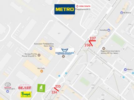 Billboard  in Ivano-Frankivsk, 3х6  Вовчинецька scheme