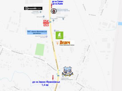 Billboard A in Ugriniv (Ivano-Frankivsk region), 3х6  Galic'ka, Ugriniv - Galic'ka, H-09 scheme