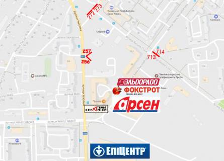 Billboard A in Ivano-Frankivsk, 3х6  Stusa scheme