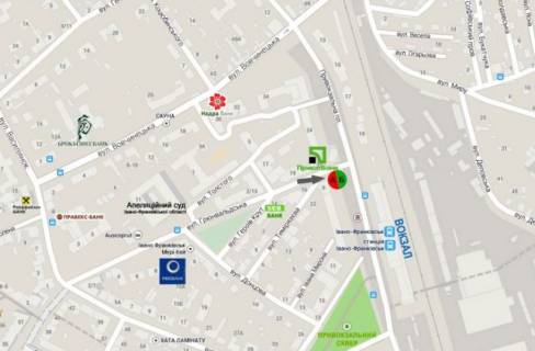 Citylight  in Ivano-Frankivsk, 1.8х1.2  Грюнвальдська scheme