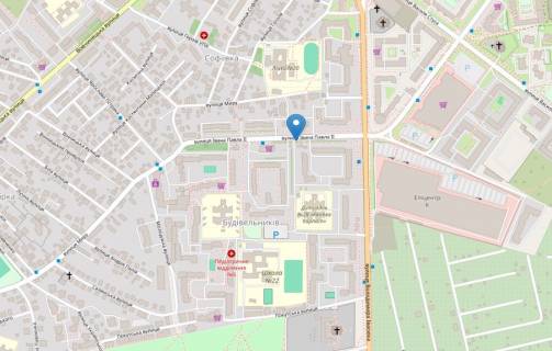 Billboard  in Ivano-Frankivsk, 3х6  Івана Павла ІІ ( Будівельників ) scheme