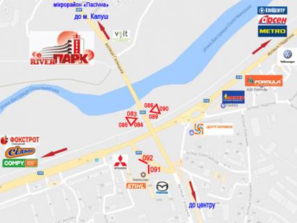 Billboard  in Ivano-Frankivsk, 3х6  Галицька scheme