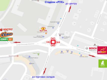 Non-Standard A in Ivano-Frankivsk, 0.5х7.6  Petluri, Cornovola, Dovzenka scheme