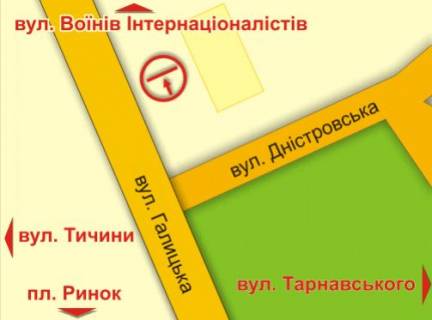 Citylight B in Ivano-Frankivsk, 1.8х1.2  Dnistrovs'ka scheme