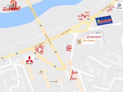 Billboard  in Ivano-Frankivsk, 3х6  Галицька, Набережна scheme