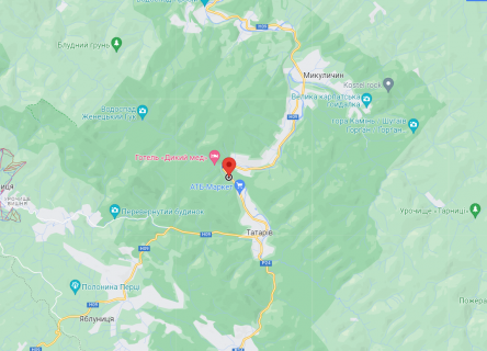 Billboard B in Tatariv, 3х6  N09, Tatariv, Ivano-Frankivs'ka oblast' scheme