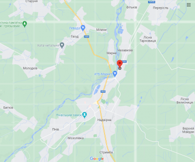 Billboard  in Ivano-Frankivsk, 3х6  вулиця Грушевського, Назавизів, Івано-Франківська область scheme