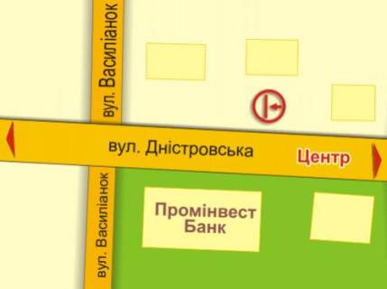 Citylight  in Ivano-Frankivsk, 1.8х1.2  Дністровська scheme