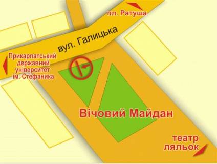 Citylight  in Ivano-Frankivsk, 1.8х1.2  Галицька scheme