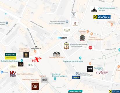 Citylight  in Ivano-Frankivsk, 1.8х1.2  Мазепи scheme