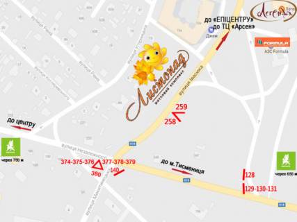 Prismatron, Prism A in Ivano-Frankivsk, 3х6  Nezaleznosti, Ivasuka, Tismenic'ka - 435196 scheme