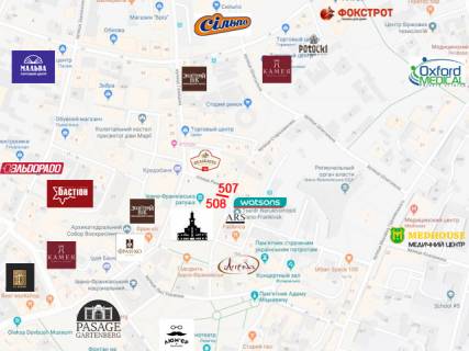 Citylight A in Ivano-Frankivsk, 1.8х1.2  plosa Rinok scheme