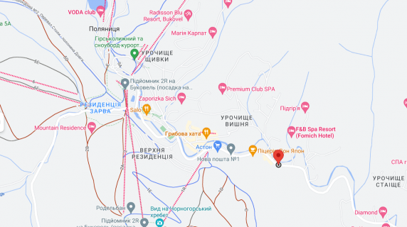 Billboard B in Polyanytsya, 3х6  selo Polanica scheme