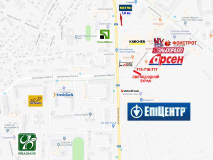 Video Billboard A in Ivano-Frankivsk, 3х6  Perekrestok ul. Ivasyuka i ul. Mikolaychuka - 435183 scheme