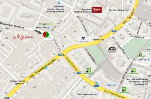 Citylight  in Ivano-Frankivsk, 1.8х1.2  Пилипа Орлика scheme