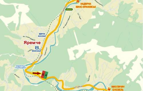 Billboard B in Yaremche, 3х6  st. Svobodi scheme
