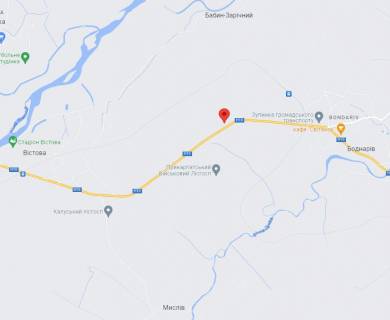 Billboard  in Ivano-Frankivsk, 3х6  траса Стрий-Івано-Франківськ scheme