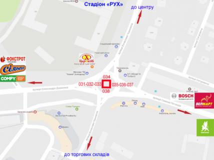 Prismatron, Prism  in Ivano-Frankivsk, 3х6  Петлюри, Чорновола, Довженка - 657080 scheme