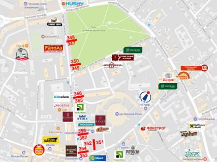 Citylight  in Ivano-Frankivsk, 1.8х1.2  Галицька, Дністровська scheme