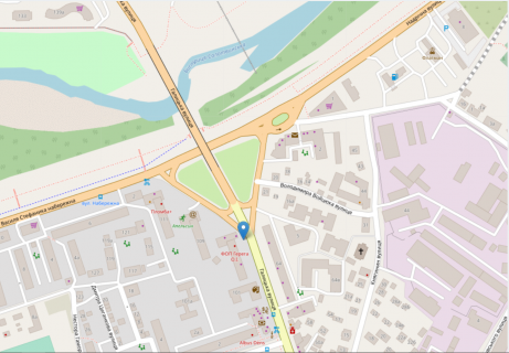 Billboard  in Ivano-Frankivsk, 3х6  Галицька scheme