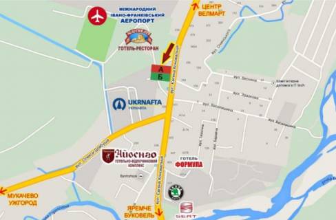 Billboard A in Ivano-Frankivsk, 3х6  Konoval'ca scheme