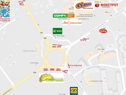 Billboard  in Ivano-Frankivsk, 3х6  Мазепи scheme