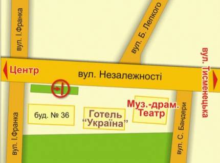 Citylight A in Ivano-Frankivsk, 1.8х1.2  Nezaleznosti scheme