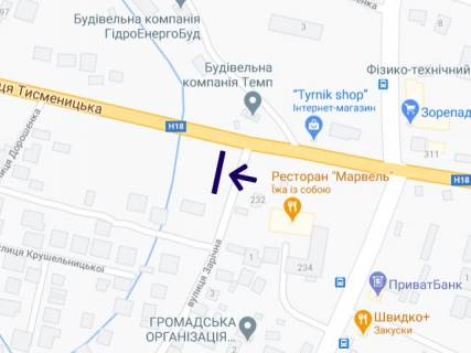 Billboard B in , 3х6  Tismenic'ka scheme