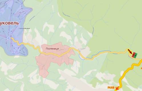 Billboard A in Ivano-Frankivsk highways, 3х6  selo Ablunica scheme