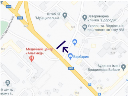 Billboard A in Ivano-Frankivsk, 3х6  Galic'ka scheme