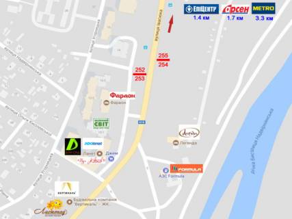 Billboard  in Ivano-Frankivsk, 3х6  Івасюка scheme