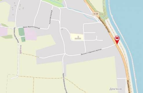 Billboard  in Ivano-Frankivsk, 3х6  вул.Міцкевича, Н09 scheme