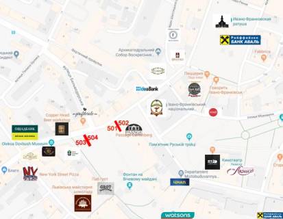 Citylight  in Ivano-Frankivsk, 1.8х1.2  Галицька scheme