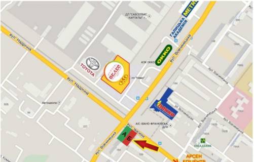 Billboard B in Ivano-Frankivsk, 3х6  Vovcinec'ka scheme