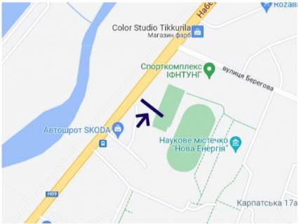 Billboard A in Ivano-Frankivsk, 3х6  Pasicnans'ka scheme