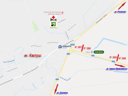 Billboard  in Ivano-Frankivsk, 3х6  траса ( автошлях ) Н10 scheme