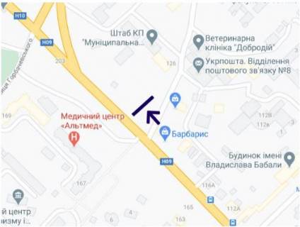 Billboard A in Ivano-Frankivsk, 3х6  Galic'ka scheme