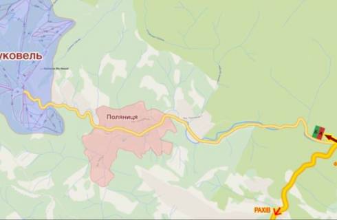 Billboard A in Ivano-Frankivsk highways, 3х6  selo Ablunica scheme