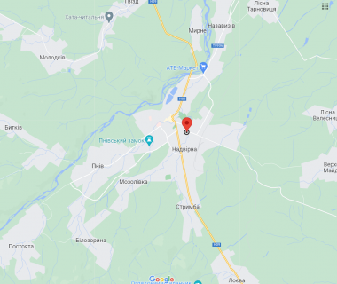 Billboard  in Ivano-Frankivsk, 3х6  вулиця Володимира Винниченка, 41, Надвірна, Івано-Франківська область scheme